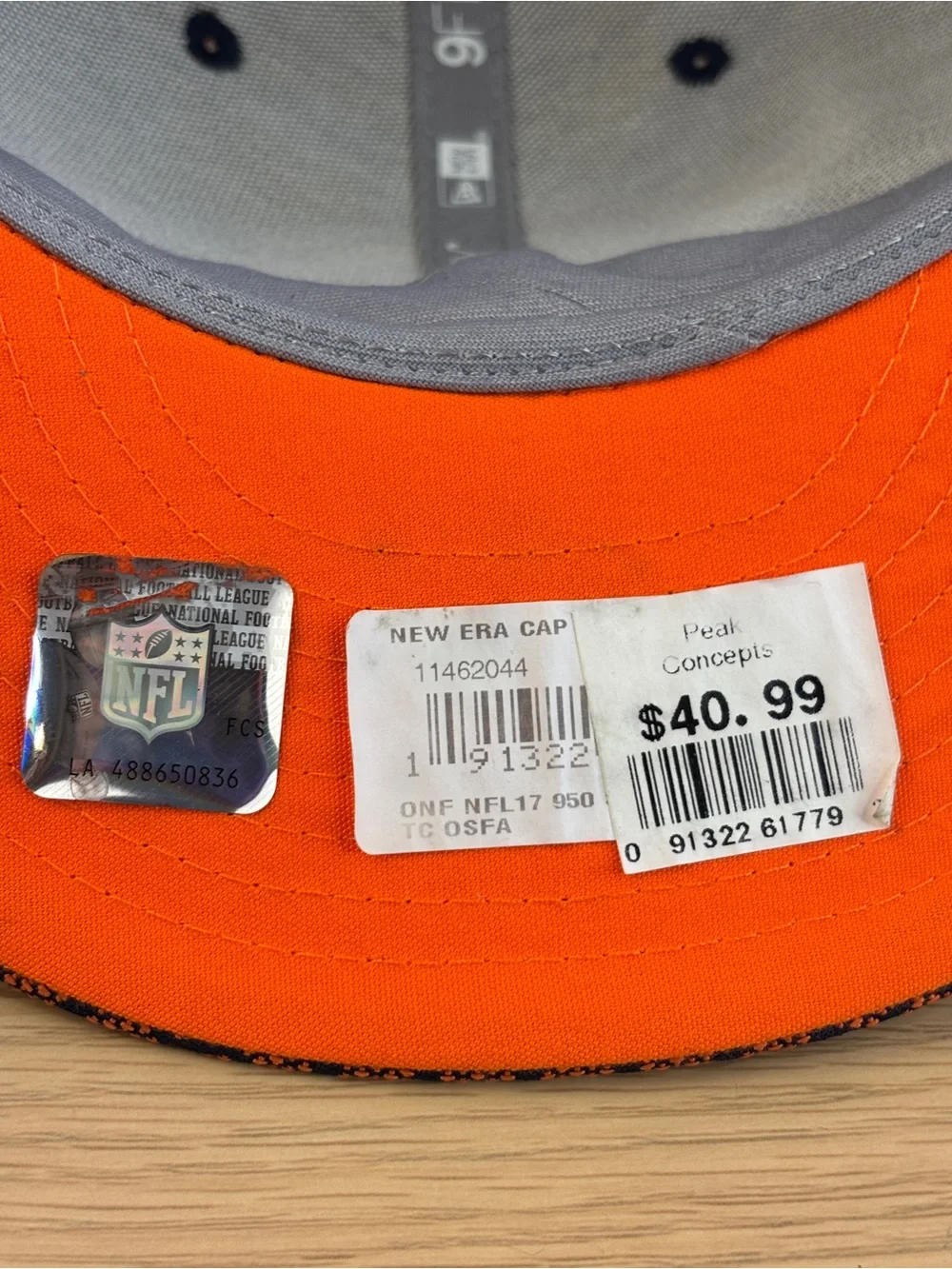 New Era Navy Orange Denver Broncos 2017 Sideline Official 9FIFTY Snapback Hat